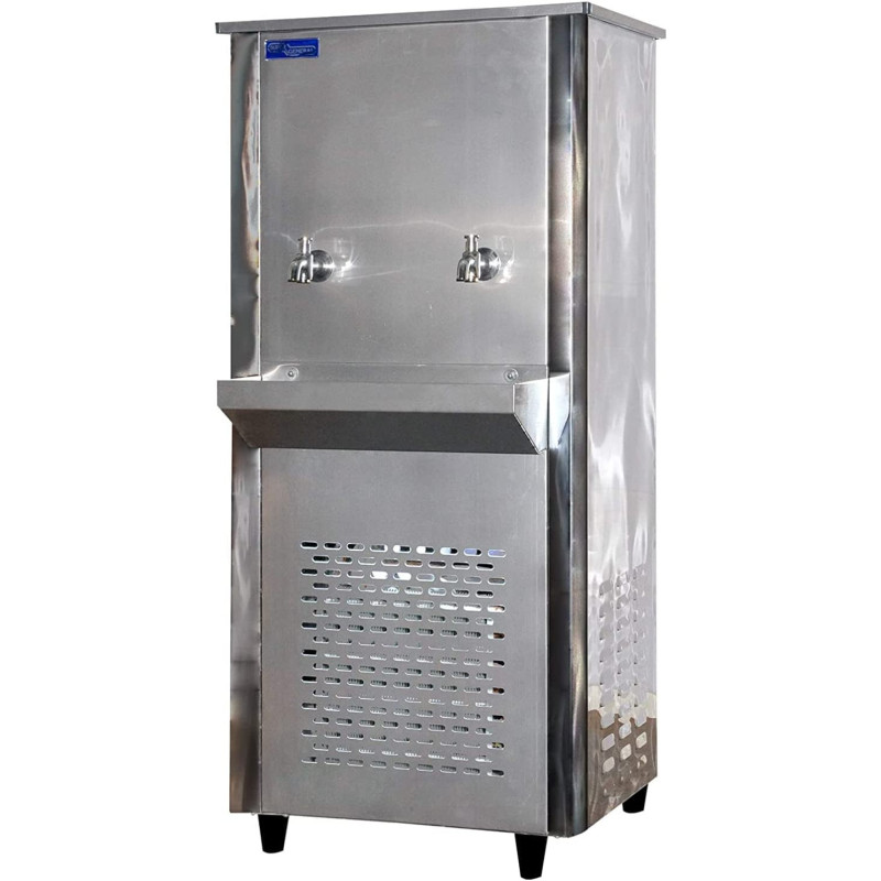 Super General 25 Gallons 2 Tap Water Cooler, Steel SGAA26T2