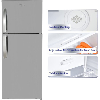 Super General 510 Liters Gross Double Door Refrigerator-Freezer, Multi-Flow-Cooling, Sgr-510-L, 1 Year Warranty