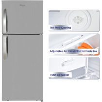 Super General 510 Liters Gross Double Door Refrigerator-Freezer, Multi-Flow-Cooling, Sgr-510-L, 1 Year Warranty