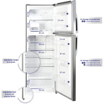 Super General 510 Liters Gross Double Door Refrigerator-Freezer, Multi-Flow-Cooling, Sgr-510-L, 1 Year Warranty