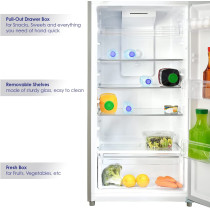 Super General 510 Liters Gross Double Door Refrigerator-Freezer, Multi-Flow-Cooling, Sgr-510-L, 1 Year Warranty