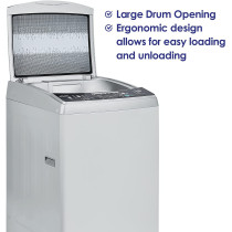 Super General 9 Kg Fully Automatic Top-Loading Washing Machine Sgw-920-Ns, Silver, 8 Programs, 1 Year Warranty