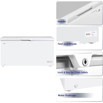 Super General Chest-Freezer 620 Liter Gross Volume, Sgf-644-H, White, 1 Year Warranty