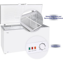 Super General Chest-Freezer 620 Liter Gross Volume, Sgf-644-H, White, 1 Year Warranty