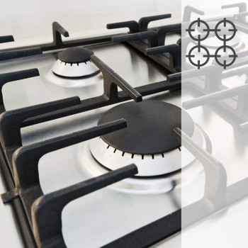 Super General Freestanding Gas-Cooker 4-Burner Stainless-Steel Cooker, Silver, Sgc 5470MSFS