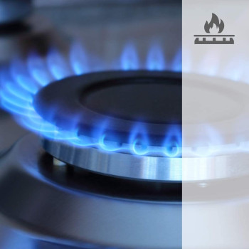 Super General Freestanding Gas-Cooker 4-Burner Stainless-Steel Cooker, Silver, Sgc 5470MSFS