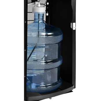 Super General Hot And Cold Water Dispenser, Bottom-Loading Water-Cooler, Instant-Hot-Water, 3 Taps, SGL-2020-Bm, Black/Silver, 34 X 35 X 107 Cm, 1 Year Warranty