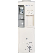 Super General Hot And Cold Water Dispenser, Water-Cooler With Cabinet And Cup-Holder, Instant-Hot-Water, 2 Taps, Sgl-1171, White/Grey, 31.2 X 32.5 X 96 Cm, 1 Year Warranty