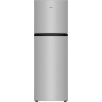 TCL 324 Liters Double Door Top Mount Refrigerator, Large Crisper Drawer With Humidity Control, Inox, P324TMN