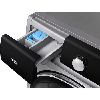 TCL 8 Kg Front Loading Washing Machine, 1400 Rpm, 16 Programs Fully Automatic Washer, Silver, P808FlS