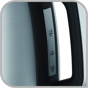 Tefal Express Large Capacity 1.7 Litre Kettle, 2400 Watt, Silver, Plastic/Stainless Steel Ki280D27, 1 Year Warranty