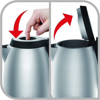 Tefal Express Large Capacity 1.7 Litre Kettle, 2400 Watt, Silver, Plastic/Stainless Steel Ki280D27, 1 Year Warranty