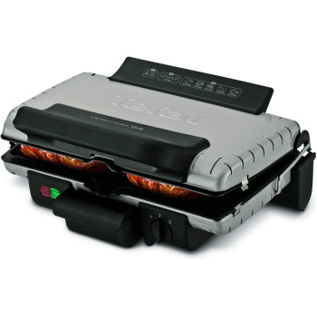 Tefal Grill Ultra Compact Barbecue / BBQ Grill, 1700 Watts, Silver (GC302B28)