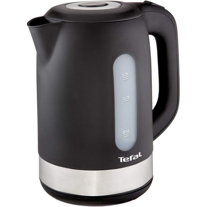 Tefal Kettle 1.7 Litre, 2400 Watts, With Removable Anti-Scale Filter,Black K0330827, 1 Year Warranty