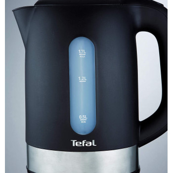Tefal Kettle 1.7 Litre, 2400 Watts, With Removable Anti-Scale Filter,Black K0330827, 1 Year Warranty