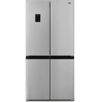 Terim 700 Liters French Four Door Bottom Freezer Refrigerator, No Frost Technology, Chill Zone & Digital Door Display, Made In Turkey, Silver Inox, Terbf700Fdvs, 1 Year Warranty