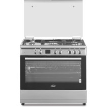 Terim 90X60 Combination Cooker, 5 Gas Burners, Stainless Steel, Terge96St, 1 Year Warranty