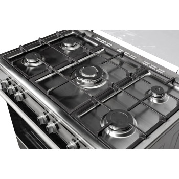 Terim Terfl71200S, 90 Cm Gas Cooking Range, 5 Gas Burners With Cast Iron Pan Support, 1 Year Warranty