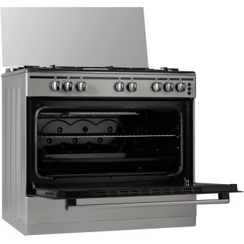 Terim Terfl71200S, 90 Cm Gas Cooking Range, 5 Gas Burners With Cast Iron Pan Support, 1 Year Warranty