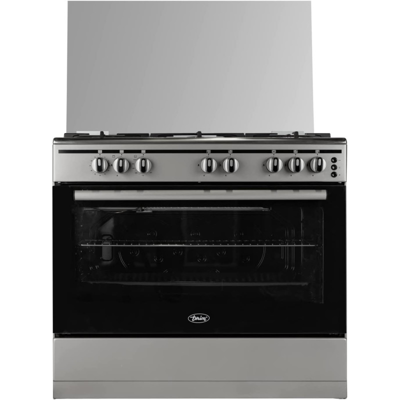 Terim Terfl71200S, 90 Cm Gas Cooking Range, 5 Gas Burners With Cast Iron Pan Support, 1 Year Warranty