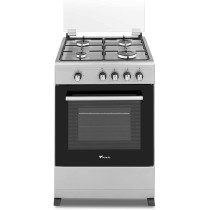 Veneto 50 X 55 Cm 4 Gas Burners, Free Standing Gas Cooker, Stainless Steel - C3X55G4Ve.Vn"Min 1 Year Manufacturer Warranty"
