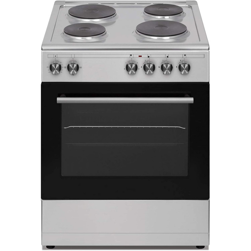 Veneto 60 X 60 Cm 4 Electric Hot Plates, Free Standing Electric Cooker, Stainless Steel - L660Sx.Vn"Min 1 Year Manufacturer Warranty"