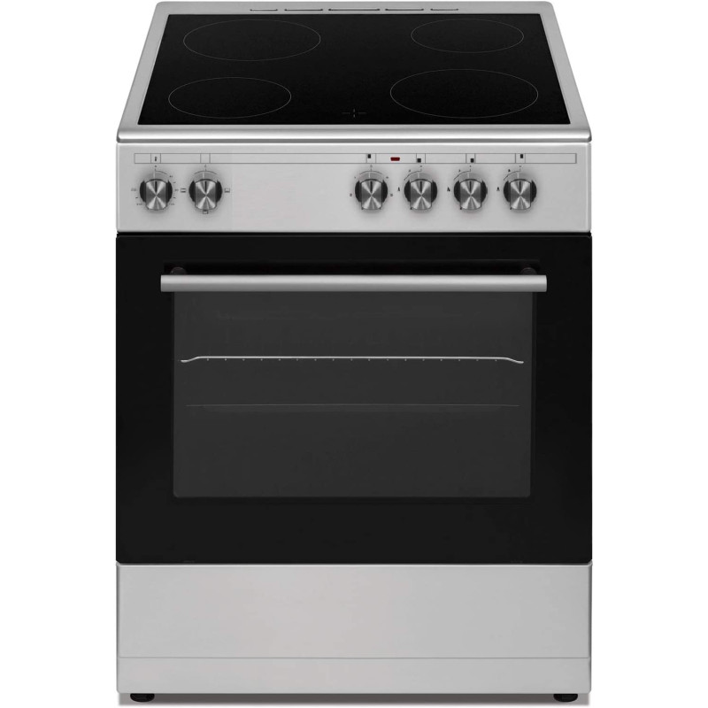 Veneto 60 X 60 Cm 4 Radiant Heaters, Free Standing Vitroceramic Cooker, Stainless Steel - N2X66Evtc.Vn"Min 1 Year Manufacturer Warranty"