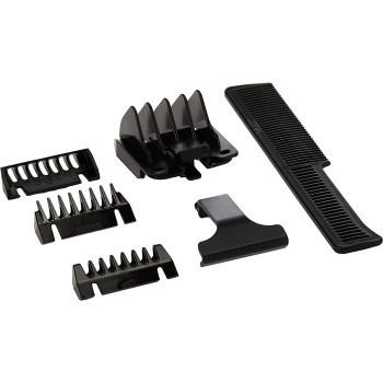 Wahl Groomsman Rechargeable Cord/Cordless Beard & Stubble Trimmer, All-In-One Trimmer, Nose & Ear Trimmer, Precision Ground Blades, Rechargeable Trimmer Guide Combs, 9918-1427 (Black/Silver)