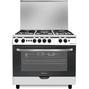 Westpoint Freestanding Gas Cooker 60 X 90Cm Cast Iron Full Ffd Stainless Steel WCE9060HDFS