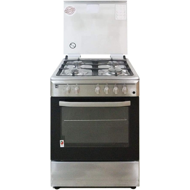 White Gas 60 x 60, 4 Gas Burner Cooking Range, Model - WG6060GSS-1, 1 Year Full Warranty