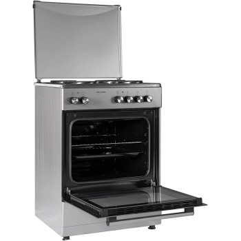 Wolf Power 60X60 Cm Hotplate Cooker, 65 Liters Oven With Fan, Automatic Ignition,WGC6060HERMF, 1 Year Warranty