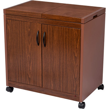 Wolf Power Freestanding 3 Dish Food Warmer Trolley With Slide Cover, Mahogany, WPS6232DB