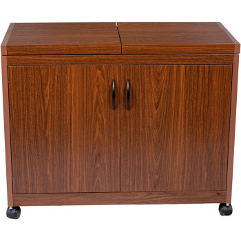 Wolf Power Freestanding 4 Dish Food Warmer Trolley With Slide Cover, Mahogany, Wps6242Db"Min 1 Year Manufacturer Warranty"