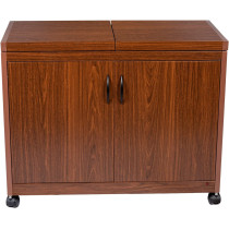 Wolf Power Freestanding 4 Dish Food Warmer Trolley With Slide Cover, Mahogany, Wps6242Db"Min 1 Year Manufacturer Warranty"