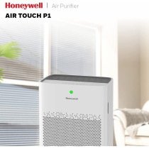 Honeywell Air Touch P1 Indoor Air Purifier. Pre Filter, H13 Hepa Filter, Activated Carbon Filter, Removes 99.99% Pollutants & Micro Allergens, 3 Stage Filtration, Coverage Area Of 698 Sq.Ft