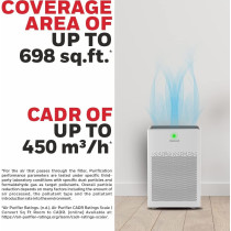 Honeywell Air Touch P1 Indoor Air Purifier. Pre Filter, H13 Hepa Filter, Activated Carbon Filter, Removes 99.99% Pollutants & Micro Allergens, 3 Stage Filtration, Coverage Area Of 698 Sq.Ft