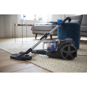 Philips Powerpro Compact Black: 1800W, 330W Suction Power, Power Cyclone 5 Technology, Integrated Brush, Hepa Filter, Easy To Empty Dust Bucket, 1.5L Dust Capacity Fc9350/61