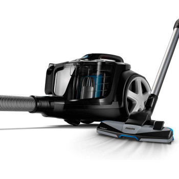 Philips Powerpro Expert Bagless, Deep Black Fc9732/61: 2100W, 420W Suction Power, Powercyclone 8, 2L Dust Capacity, Allergy Filter, Triactive+ Nozzle, Crevice Tool, Active Lock,2 Years Warranty
