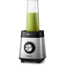Philips Series 5000 Blender, Metallic, 1000W Metal, Variable Speed, 2L Glass Jar, 1 Tumbler, Problend 6, Pulse Button Hr3573/91. 2 Years Warranty