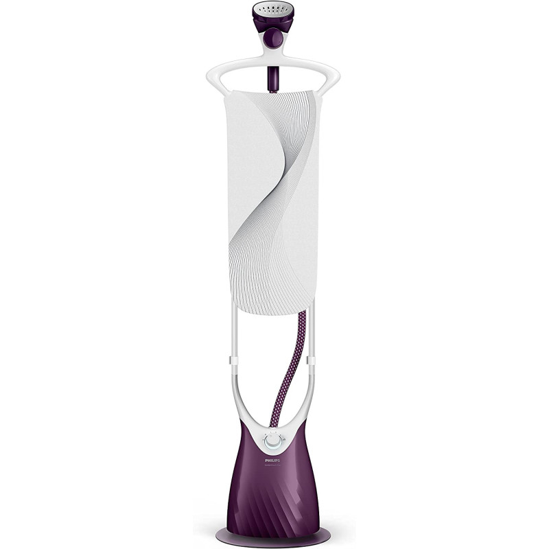 Philips Vertical Garment Steamer Comfort touch Plus 1.8 L, GC558/36, Purple/White