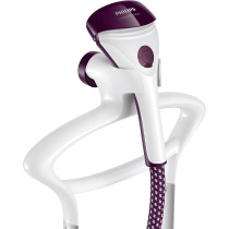 Philips Vertical Garment Steamer Comfort touch Plus 1.8 L, GC558/36, Purple/White