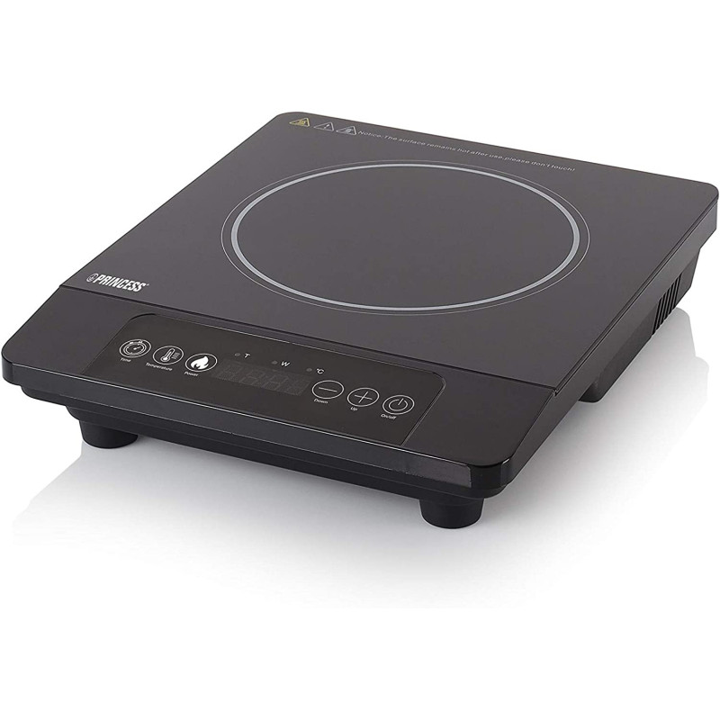 Princess Single Induction Cooking Plate, LCD Display With Backlight, Prn.303004, Black, 9 X 31.5 X 40 Cm (LxWxH)