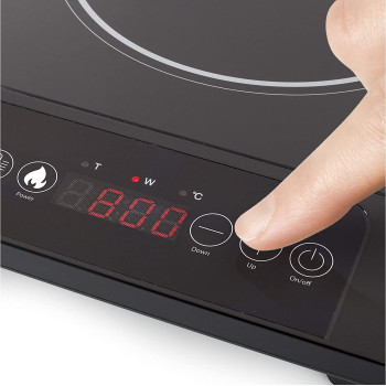Princess Single Induction Cooking Plate, LCD Display With Backlight, Prn.303004, Black, 9 X 31.5 X 40 Cm (LxWxH)