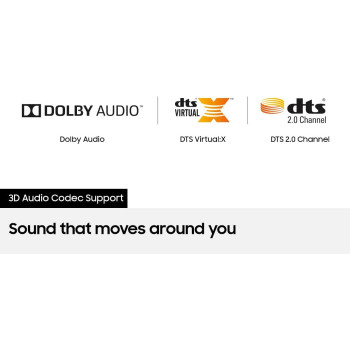 Samsung (HW-A550) 2.1Ch Soundbar - Dolby 5.1/ DTS Virtual X 2021 - International Version