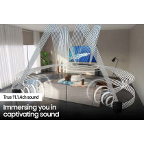 SAMSUNG 3.1.2ch Q700A Q Series Soundbar-2021 Model Black - HW-Q700A - International Version