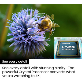 SAMSUNG Class Crystal 8 Series 4K UHD HDR Smart Tv, 2021 Model, Black