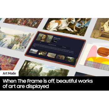 SAMSUNG 50-Inch Class Qled 4K Ls03B Series The Frame Quantum Hdr Anti-Reflection Slim Fit Wall Mount Alexa Built-In 2022 Model - International Version