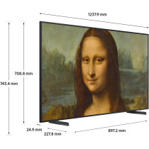 SAMSUNG 55 Inch Frame Tv 2022 - Smart Tv When On & Art Piece When On Qled Technology Slim Fit Design Clean Cable Solution - 55Ls03Ba - International Version