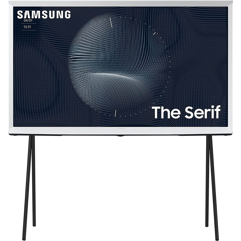 SAMSUNG 55-Inch Class Qled 4K The Serif Ls01B Series Smart Tv W/I-Shaped Design Anti-Reflection Portable Easel Stand 2022 Model - 55Ls01B - International Version