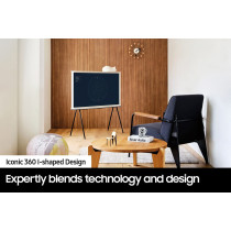 SAMSUNG 55-Inch Class Qled 4K The Serif Ls01B Series Smart Tv W/I-Shaped Design Anti-Reflection Portable Easel Stand 2022 Model - 55Ls01B - International Version